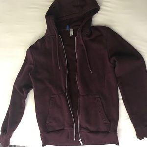 Men’s zip up sweater.